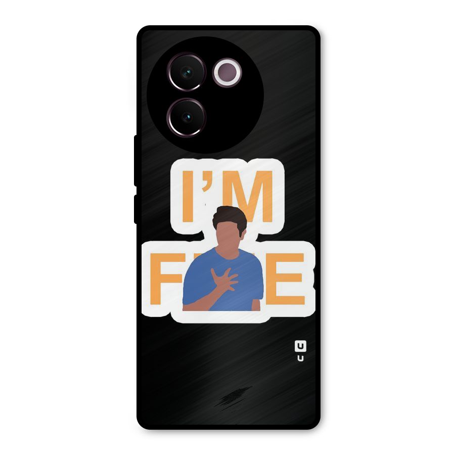 Ross is Fine Metal Back Case for Vivo V30e