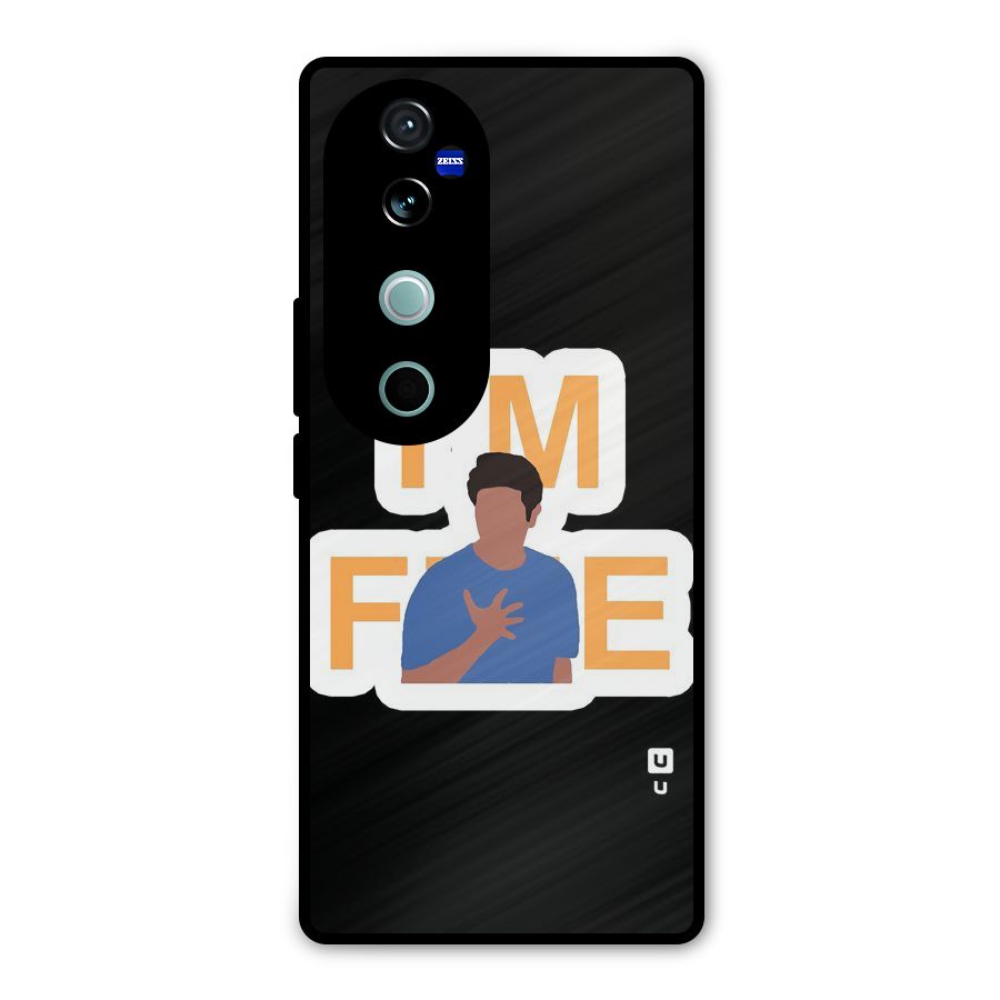 Ross is Fine Metal Back Case for Vivo V40