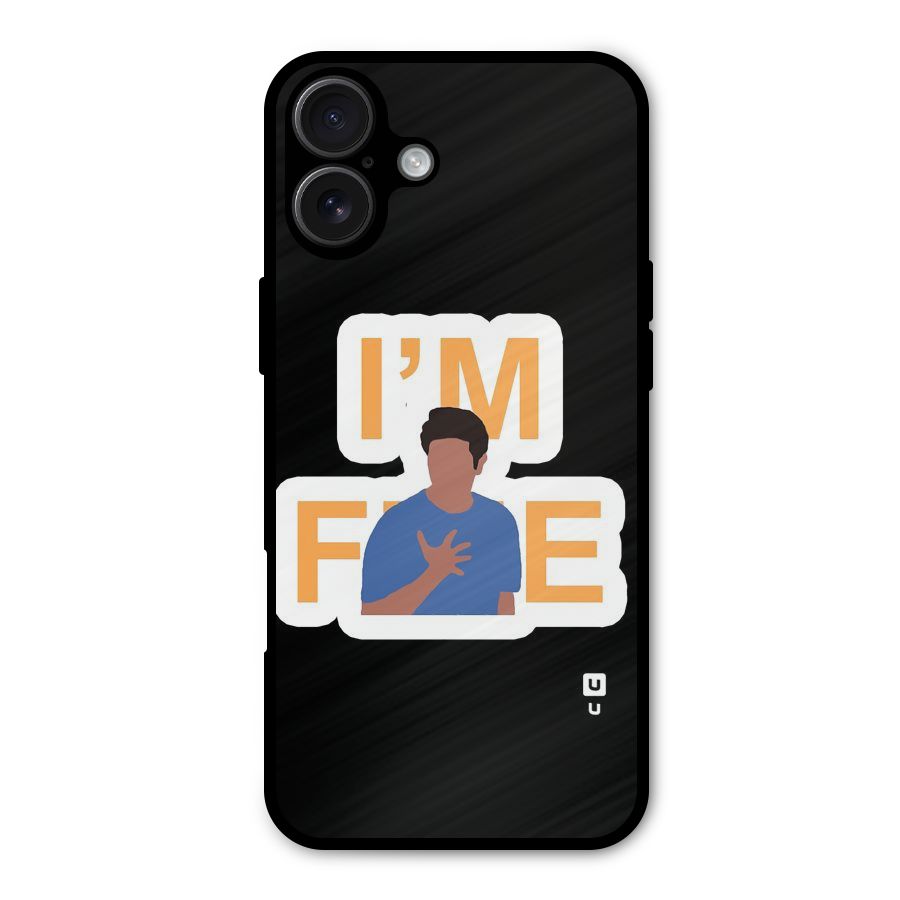 Ross is Fine Metal Back Case for iPhone 16 Plus