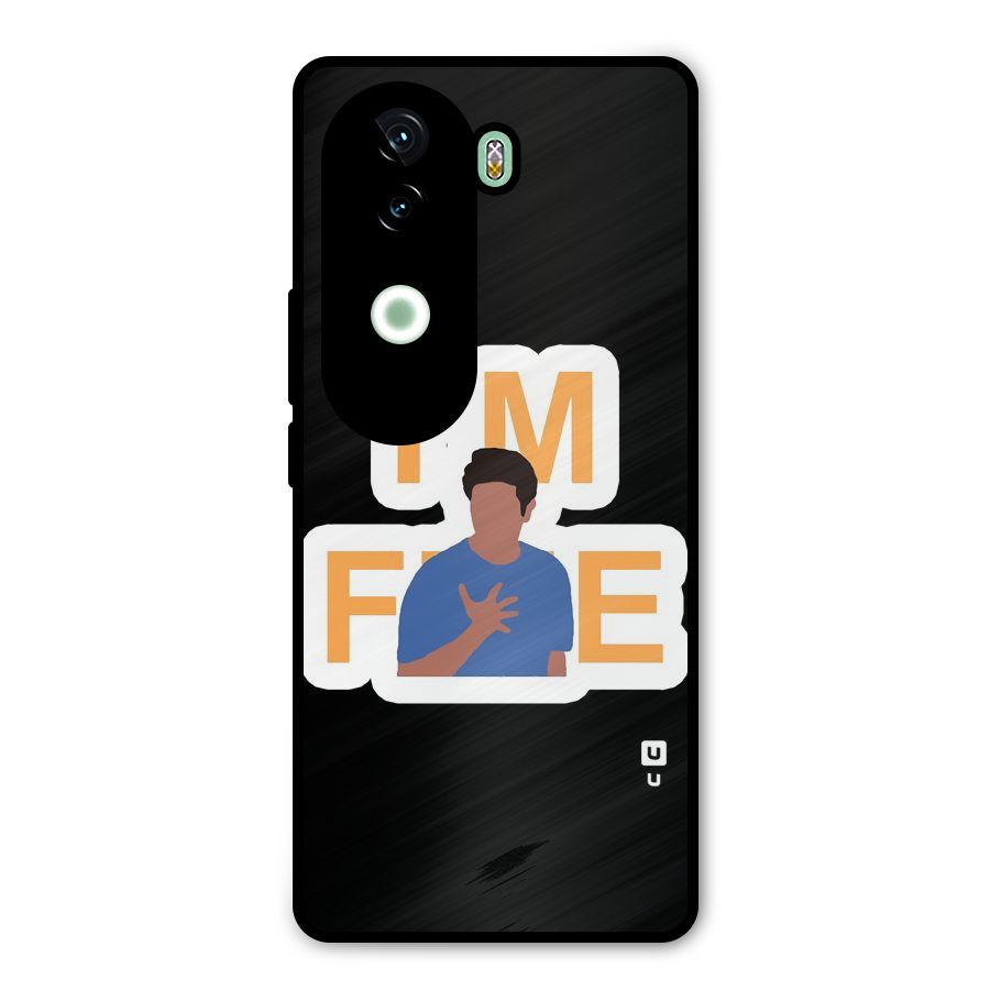 Ross is Fine Metal Back Case for iQOO Z9s