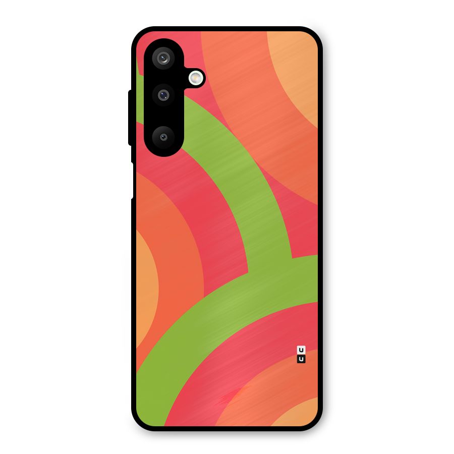 Rounded Shapes Metal Back Case for Galaxy M16
