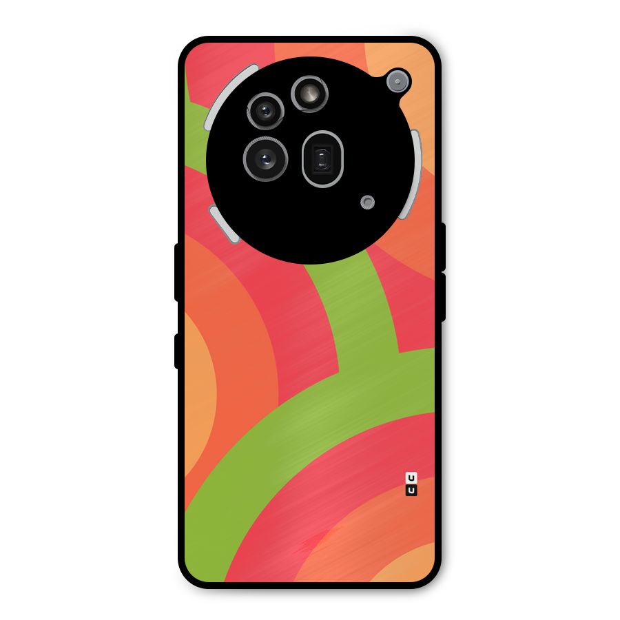 Rounded Shapes Metal Back Case for Nothing Phone 3a Pro