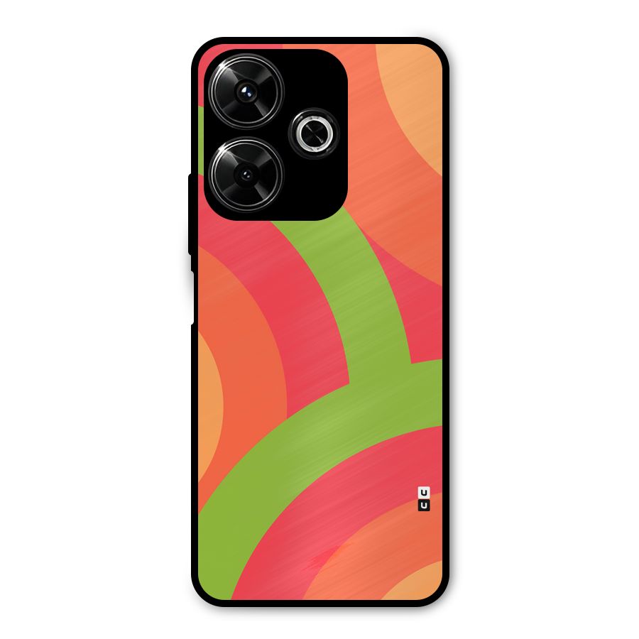 Rounded Shapes Metal Back Case for Redmi 13 5G