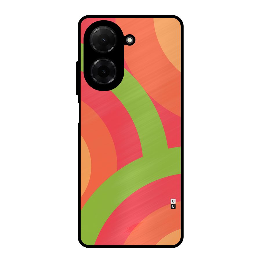 Rounded Shapes Metal Back Case for Redmi A5 4G