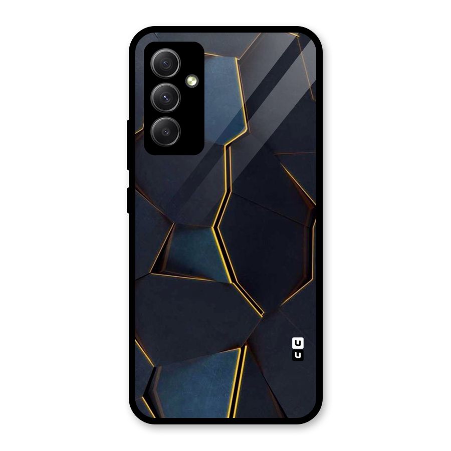 Royal Abstract Glass Back Case for Galaxy A34