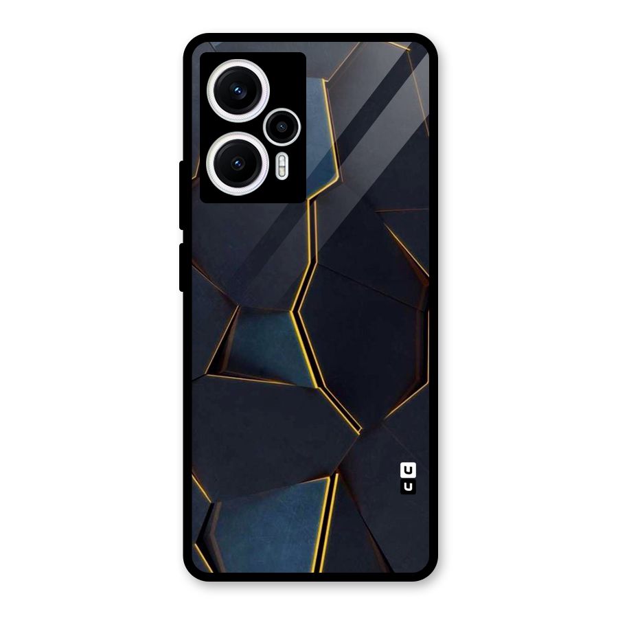 Royal Abstract Glass Back Case for Poco F5