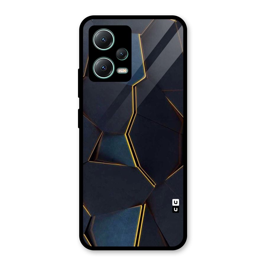 Royal Abstract Glass Back Case for Poco X5