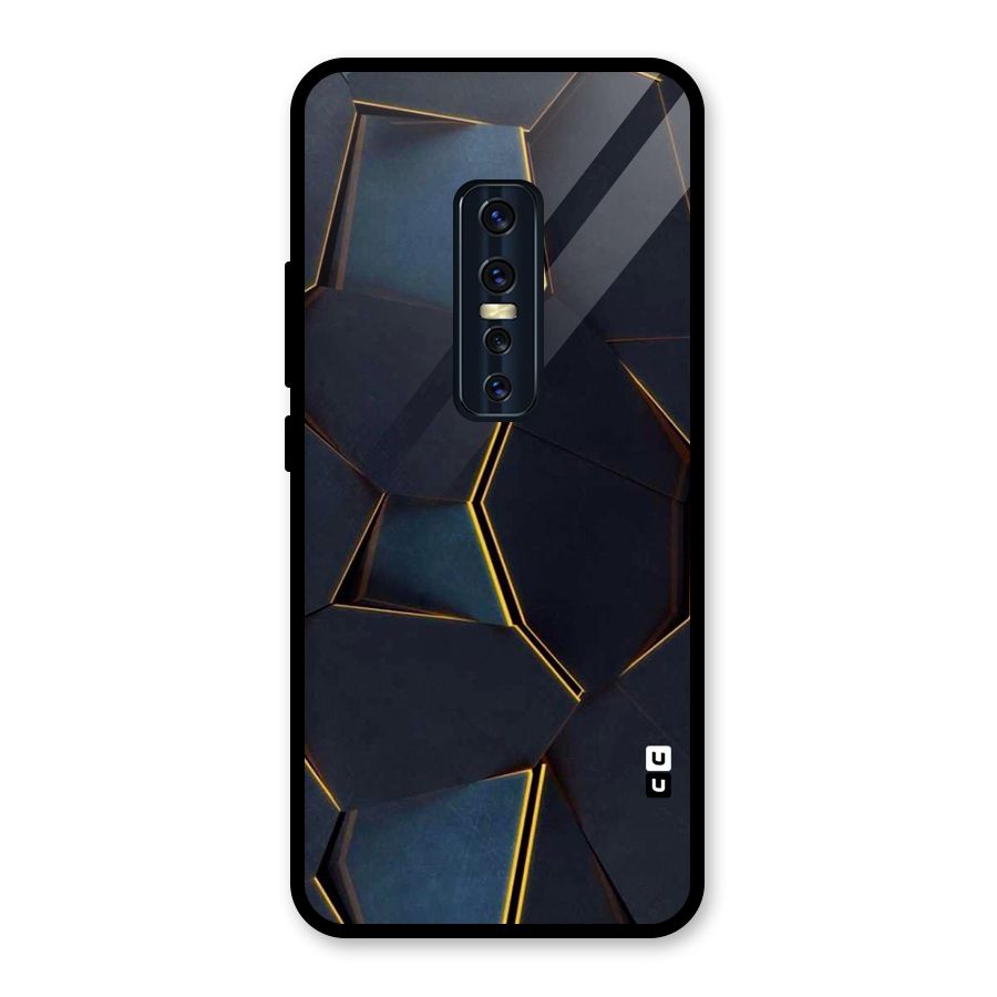 Royal Abstract Glass Back Case for Vivo V17 Pro