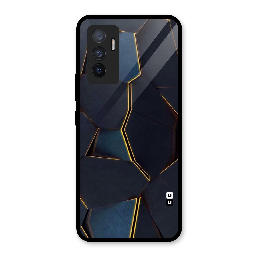 Royal Abstract Glass Back Case for Vivo V23e