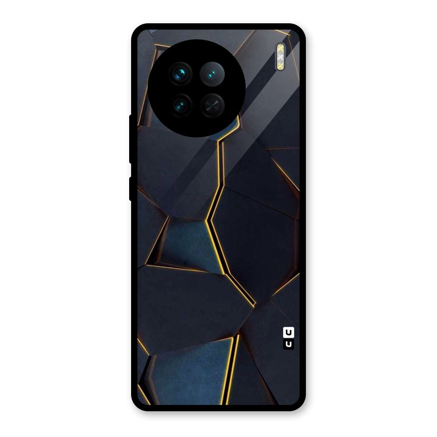 Royal Abstract Glass Back Case for Vivo X90