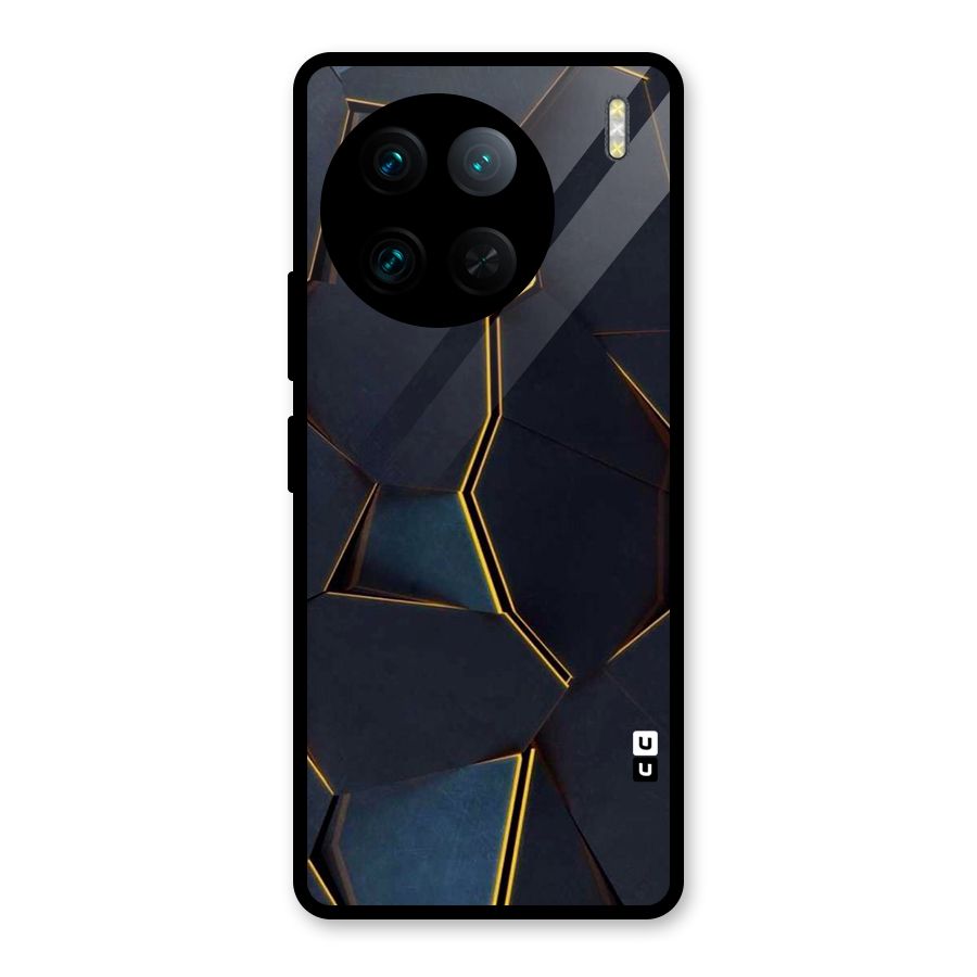 Royal Abstract Glass Back Case for Vivo X90 Pro
