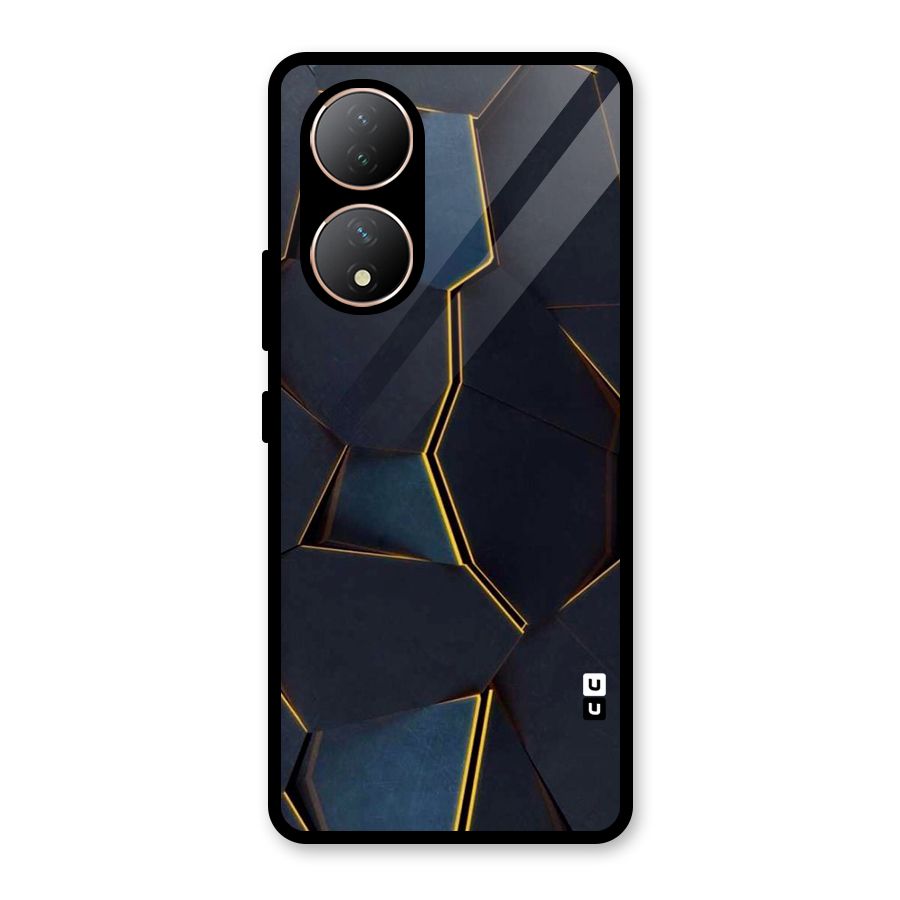 Royal Abstract Glass Back Case for Vivo Y100
