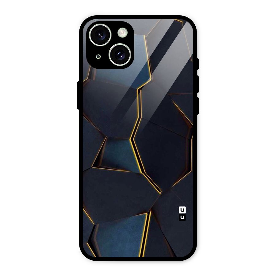 Royal Abstract Glass Back Case for iPhone 15 Plus