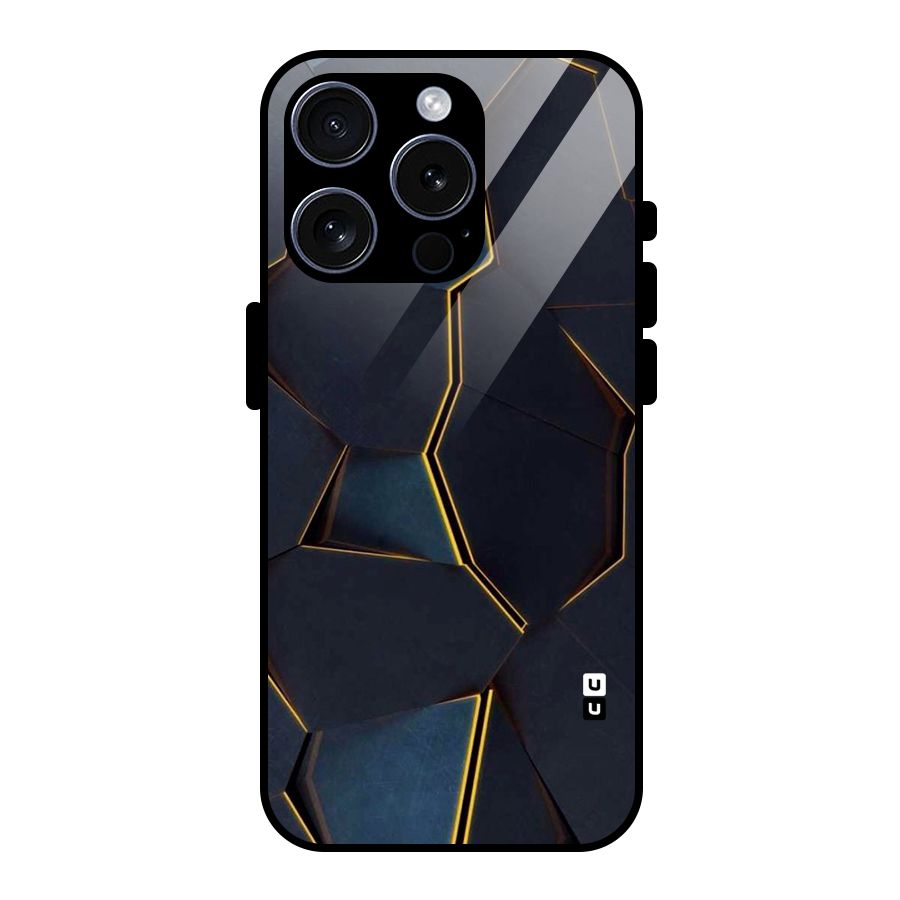 Royal Abstract Glass Back Case for iPhone 15 Pro