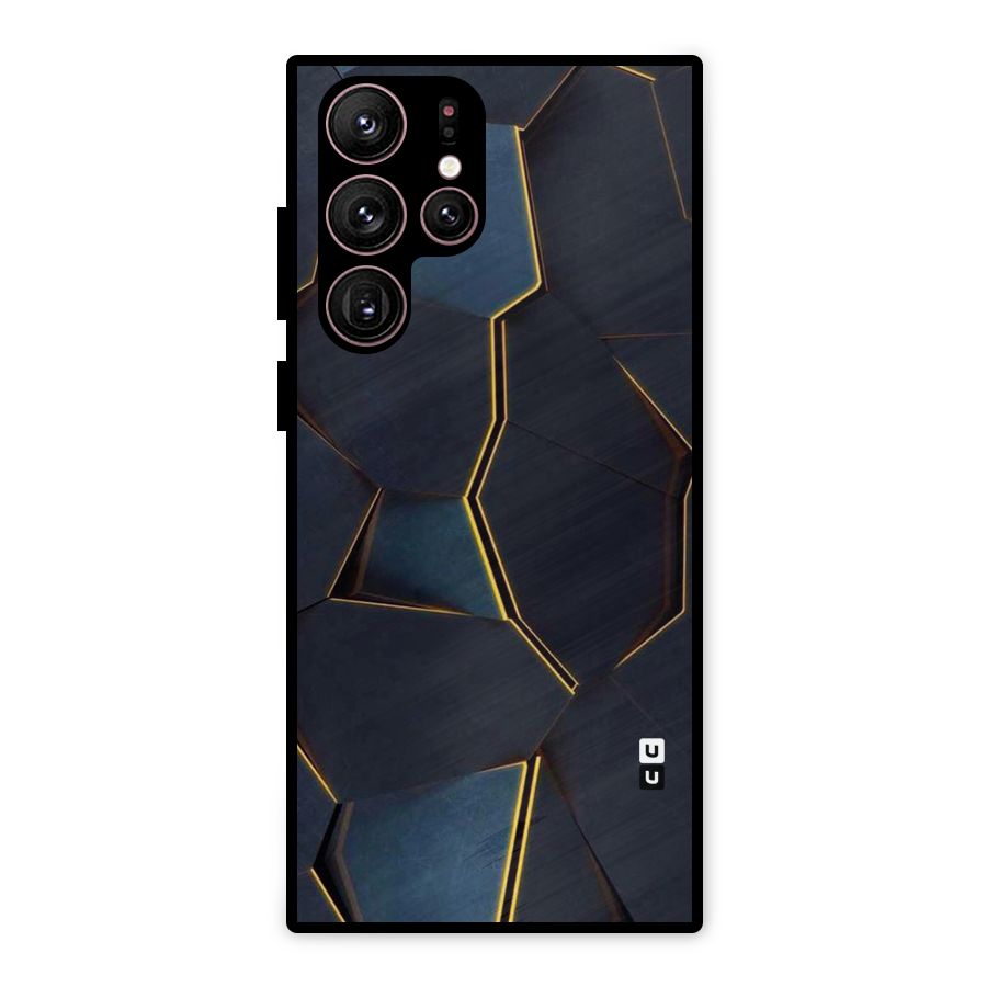 Royal Abstract Metal Back Case for Galaxy S22 Ultra 5G