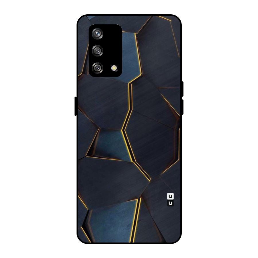 Royal Abstract Metal Back Case for Oppo F19