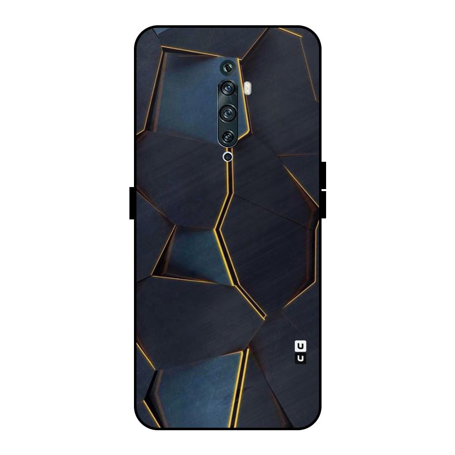 Royal Abstract Metal Back Case for Oppo Reno2 F