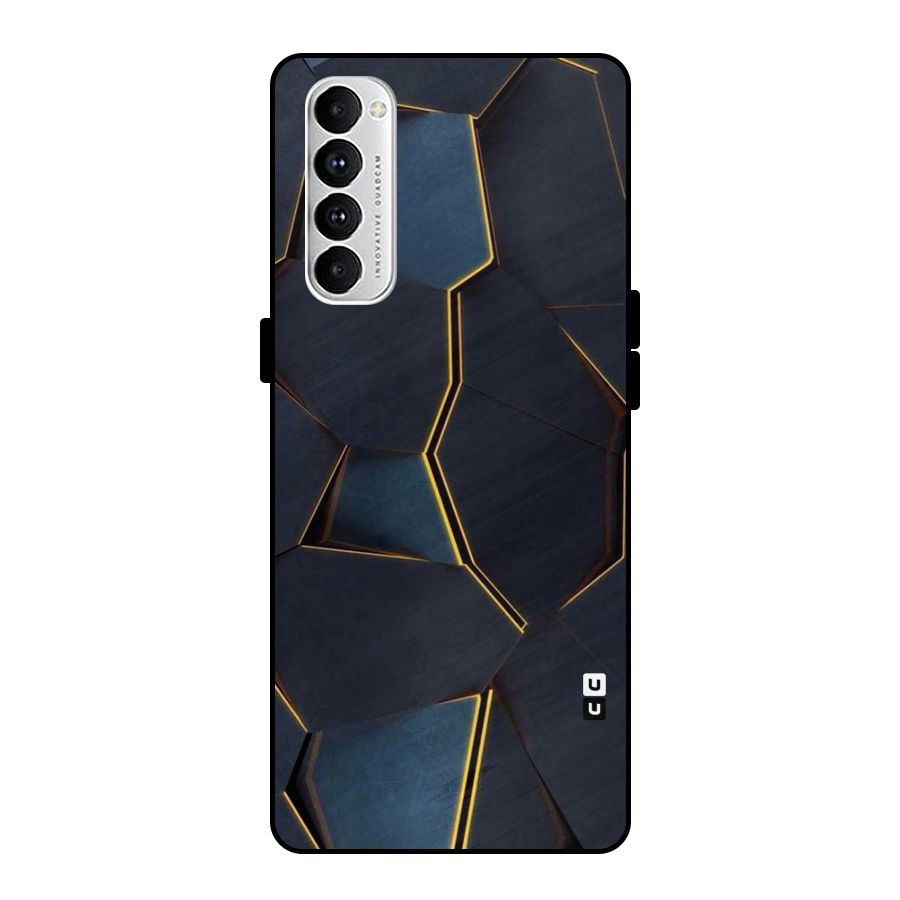 Royal Abstract Metal Back Case for Oppo Reno4 Pro