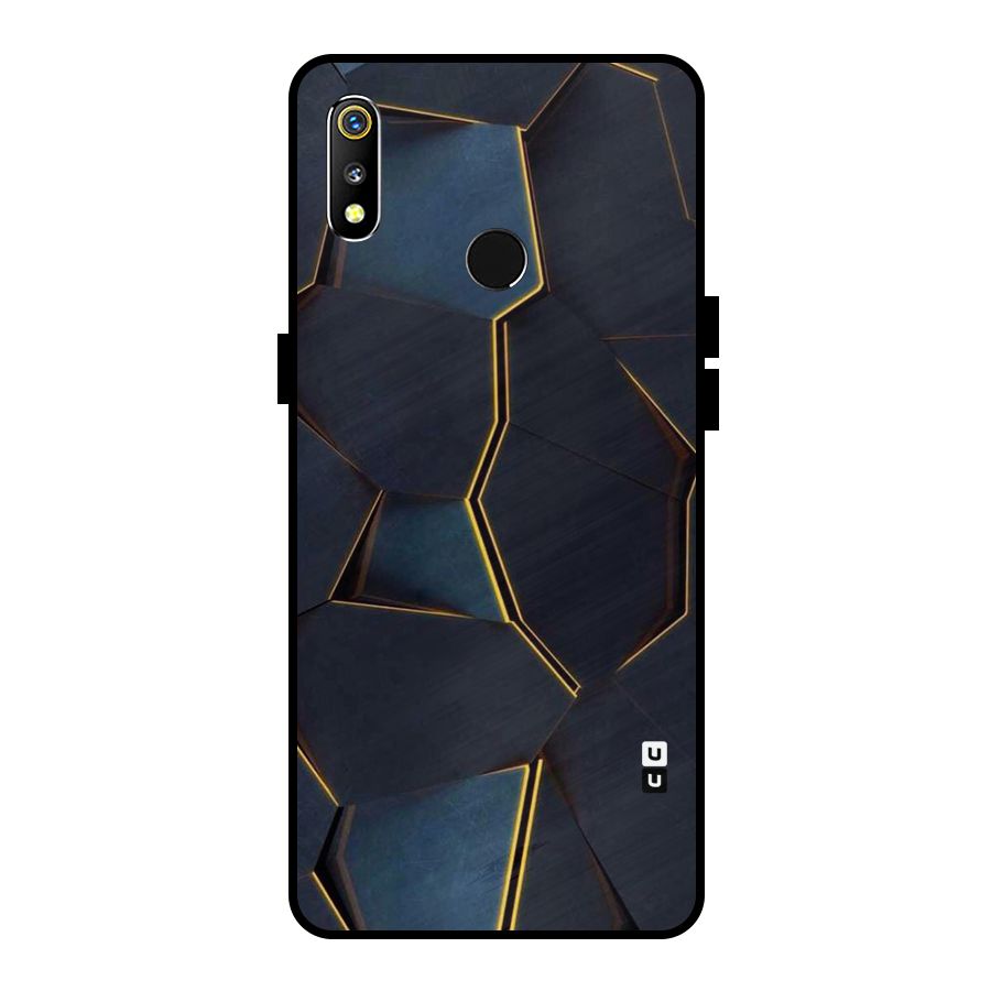 Royal Abstract Metal Back Case for Realme 3