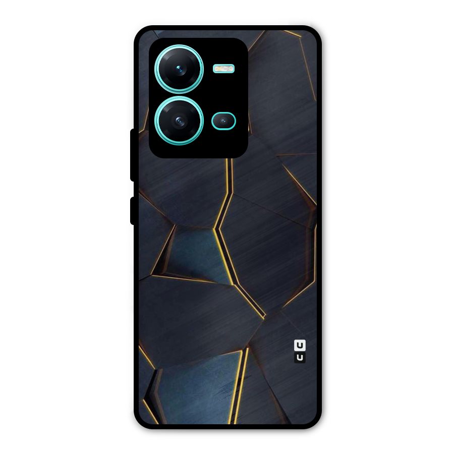 Royal Abstract Metal Back Case for Vivo V25