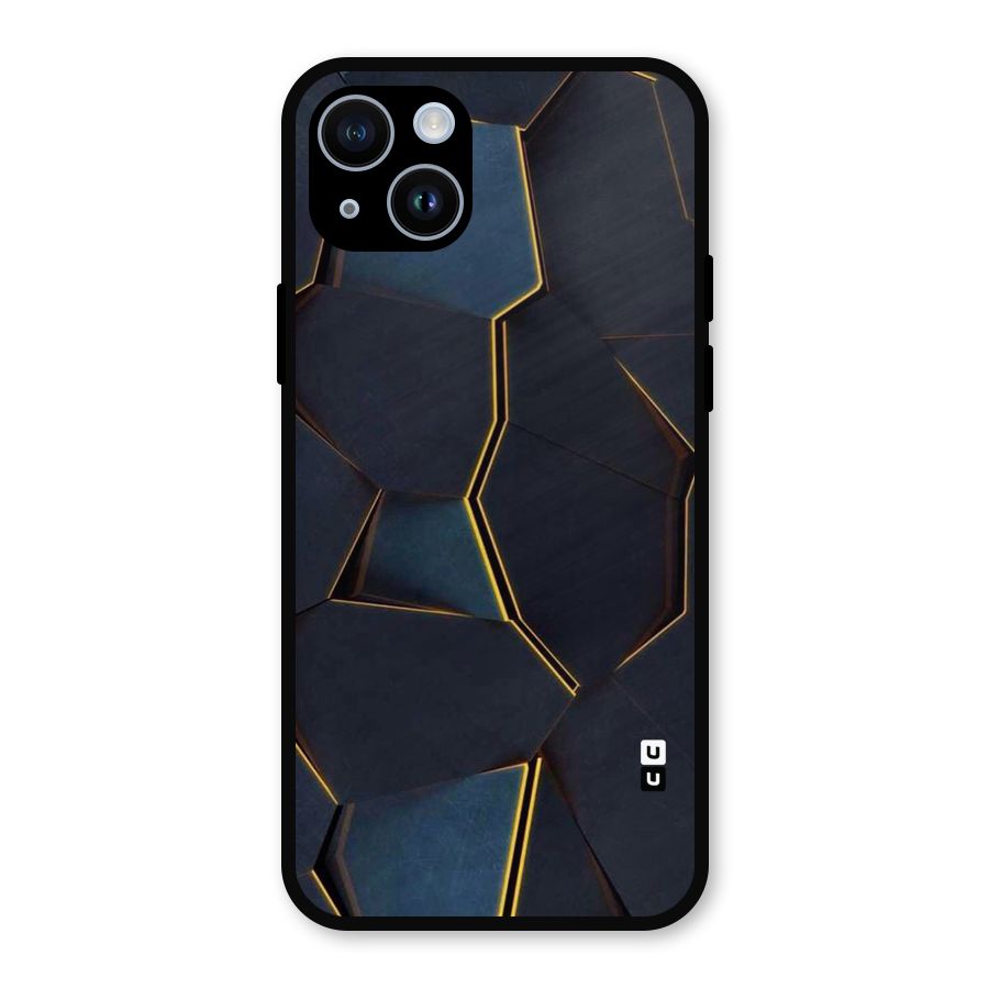 Royal Abstract Metal Back Case for iPhone 14