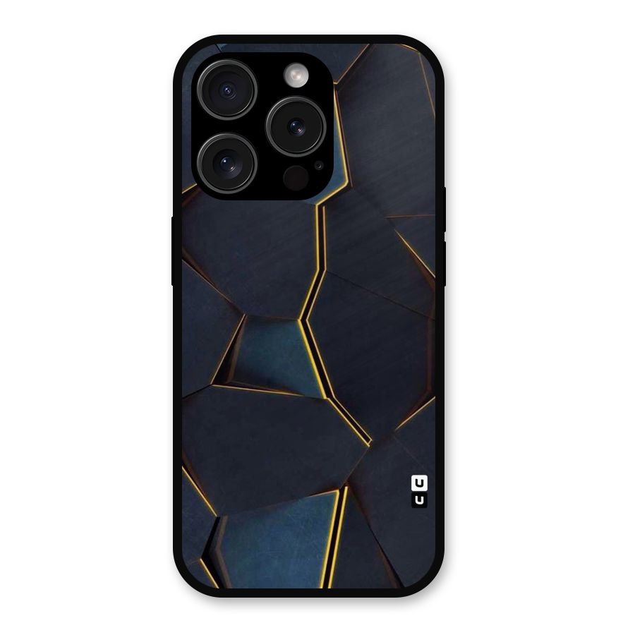 Royal Abstract Metal Back Case for iPhone 15 Pro