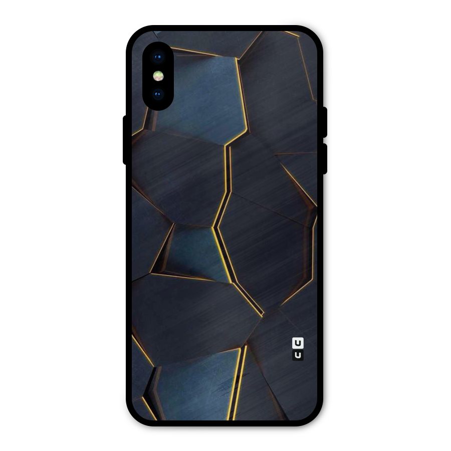 Royal Abstract Metal Back Case for iPhone X