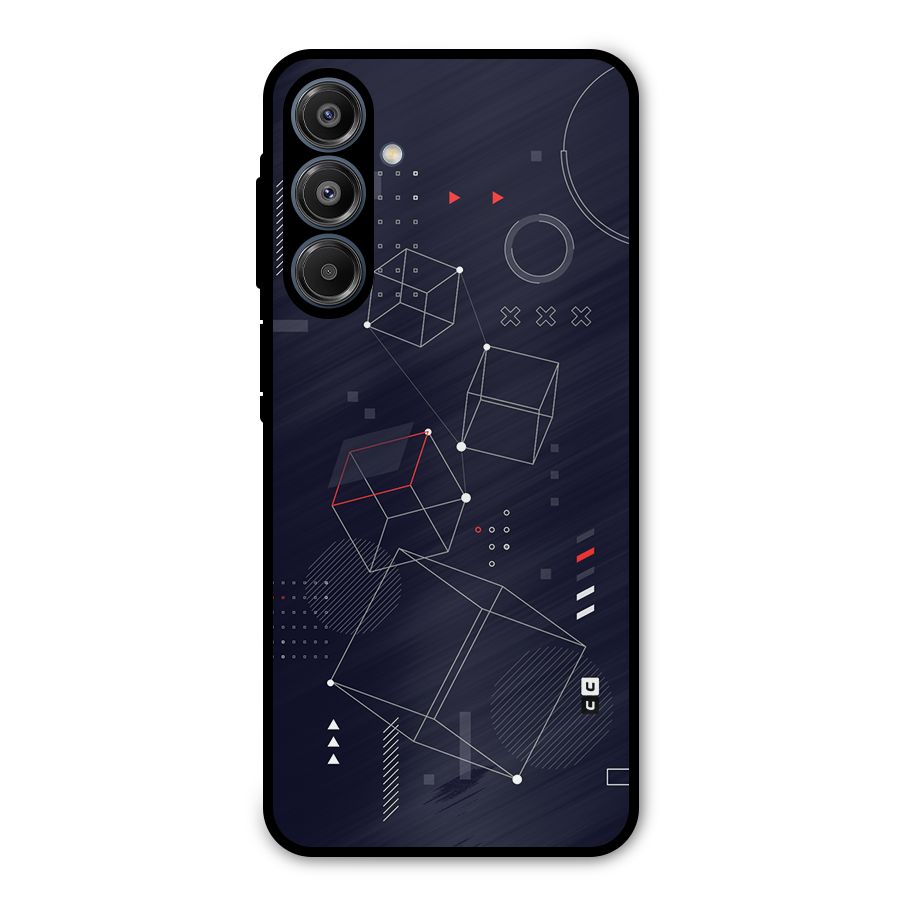 Royal Abstract Shapes Metal Back Case for Galaxy A16 5G