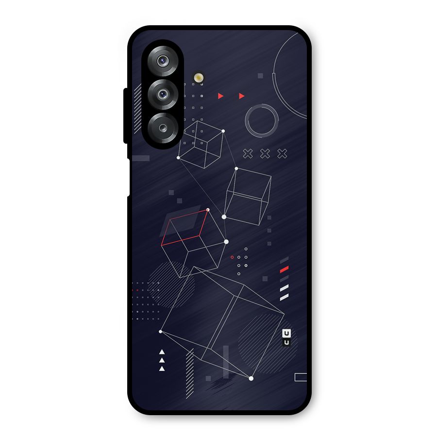 Royal Abstract Shapes Metal Back Case for Galaxy A26
