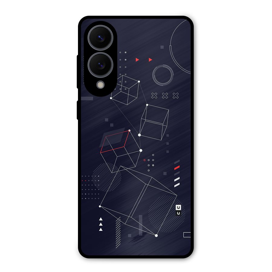 Royal Abstract Shapes Metal Back Case for Galaxy S25 Edge