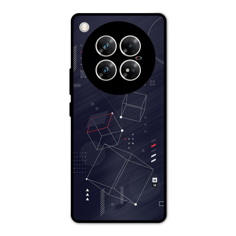 Royal Abstract Shapes Metal Back Case for Infinix Zero 40 5G