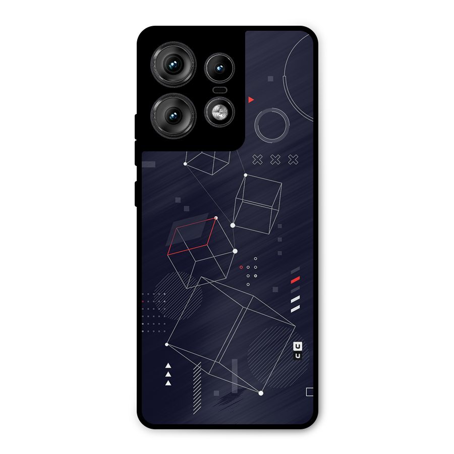 Royal Abstract Shapes Metal Back Case for Motorola Edge 50 Pro