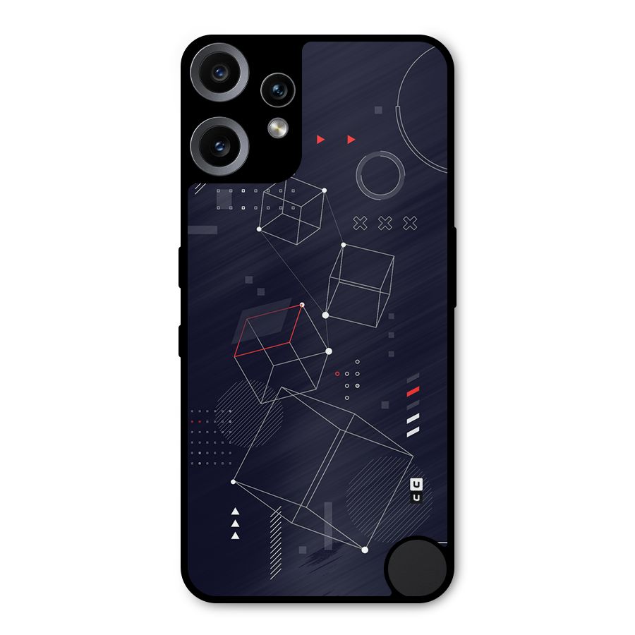 Royal Abstract Shapes Metal Back Case for Nothing CMF Phone 2 Pro