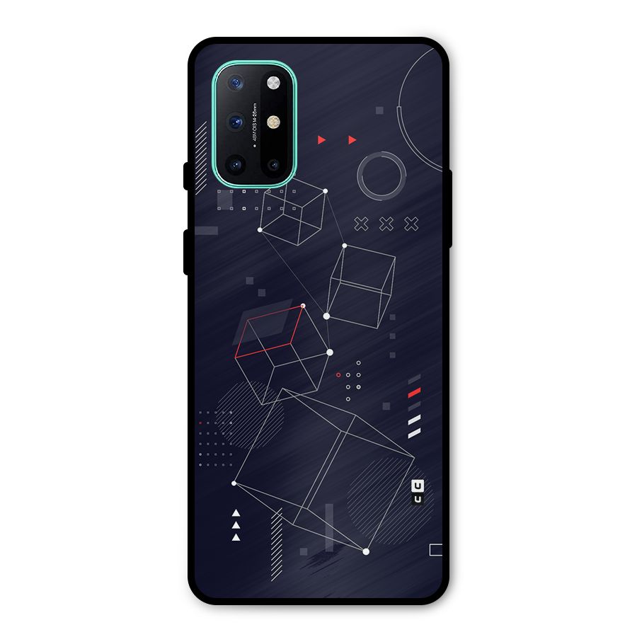 Royal Abstract Shapes Metal Back Case for OnePlus 8T