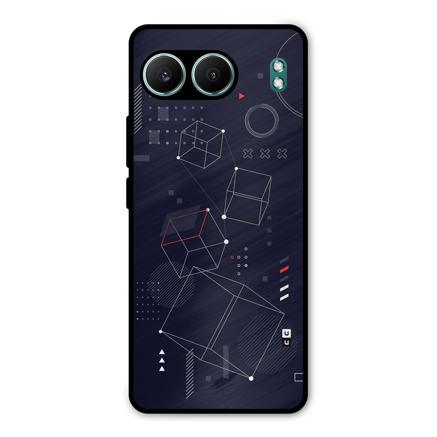 Royal Abstract Shapes Metal Back Case for OnePlus Nord 4