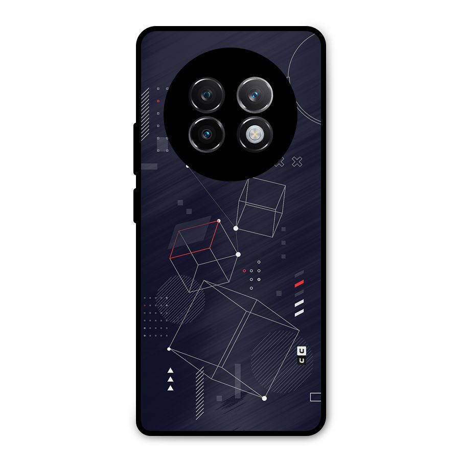Royal Abstract Shapes Metal Back Case for Realme 13 Plus