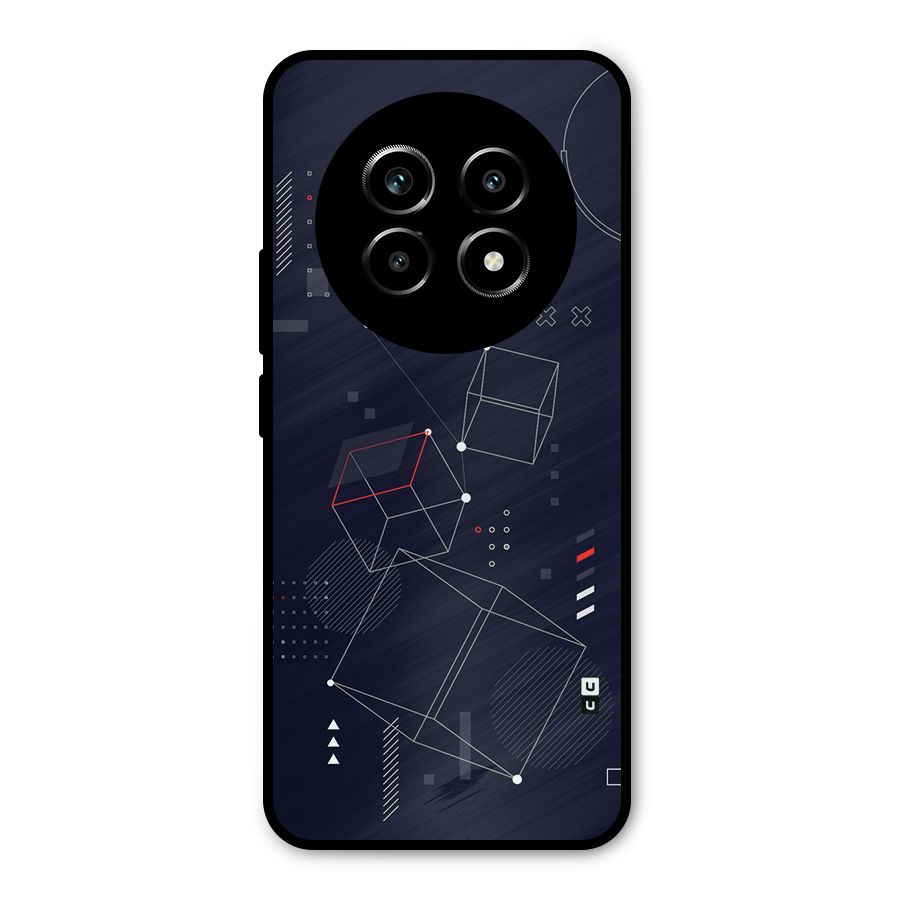 Royal Abstract Shapes Metal Back Case for Realme 13 Pro