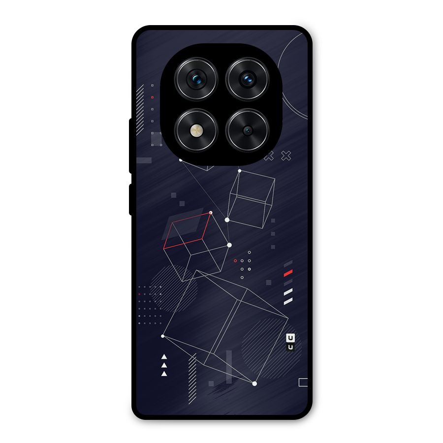 Royal Abstract Shapes Metal Back Case for Redmi Note 14 Pro 5G