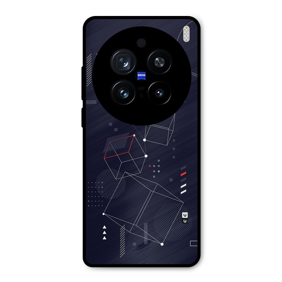 Royal Abstract Shapes Metal Back Case for Vivo X200 Pro