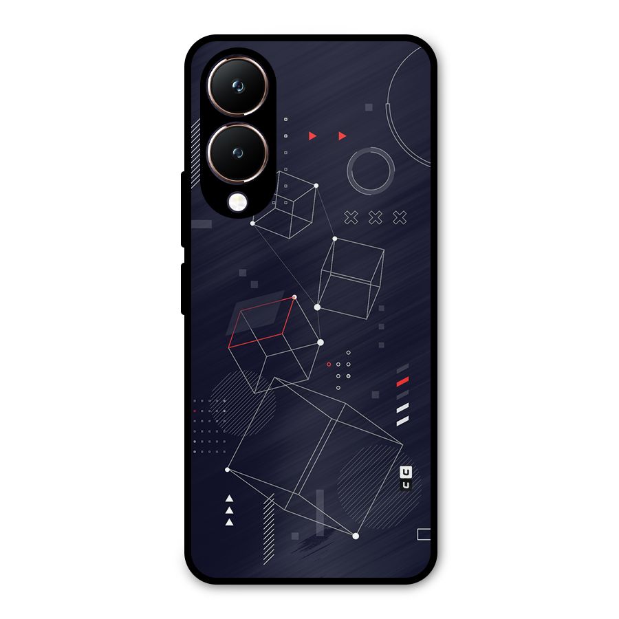 Royal Abstract Shapes Metal Back Case for Vivo Y28