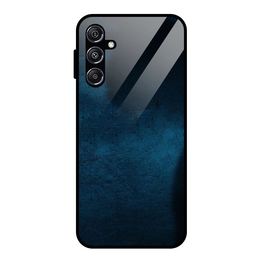 Royal Blue Glass Back Case for Galaxy M34 5G