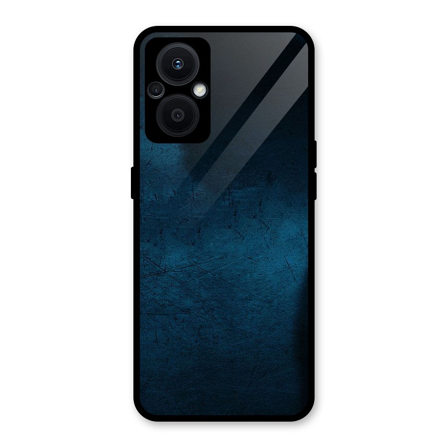 Royal Blue Glass Back Case for Oppo F21s Pro 5G