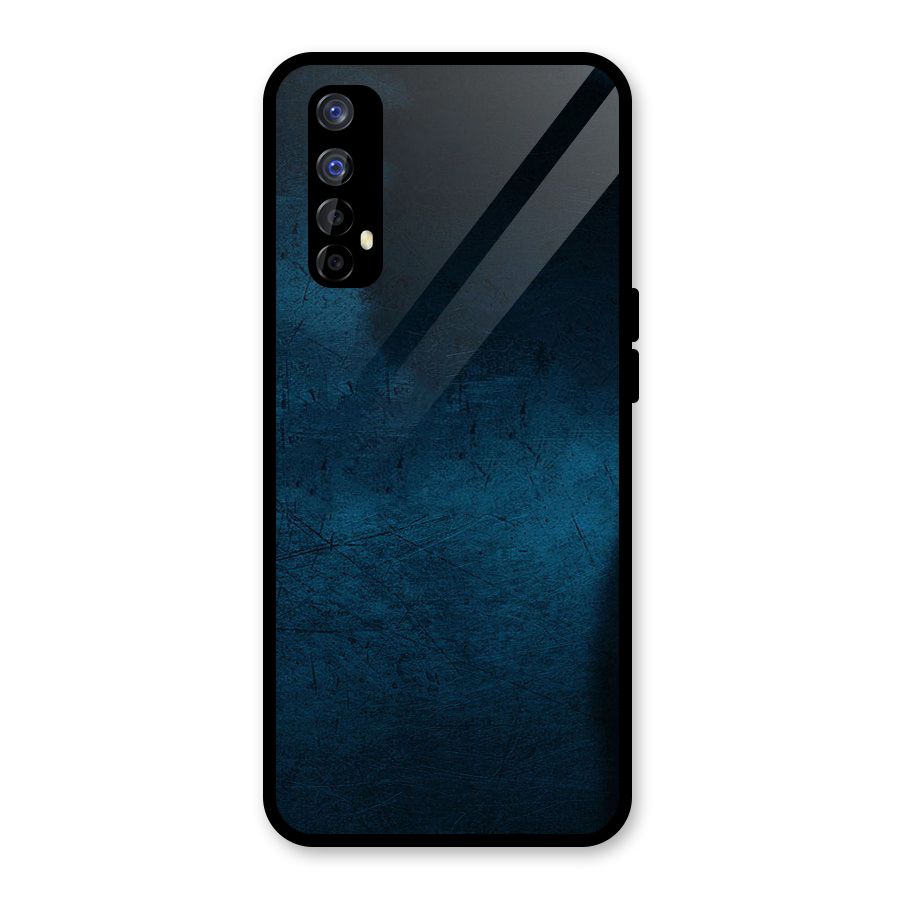 Royal Blue Glass Back Case for Realme Narzo 20 Pro