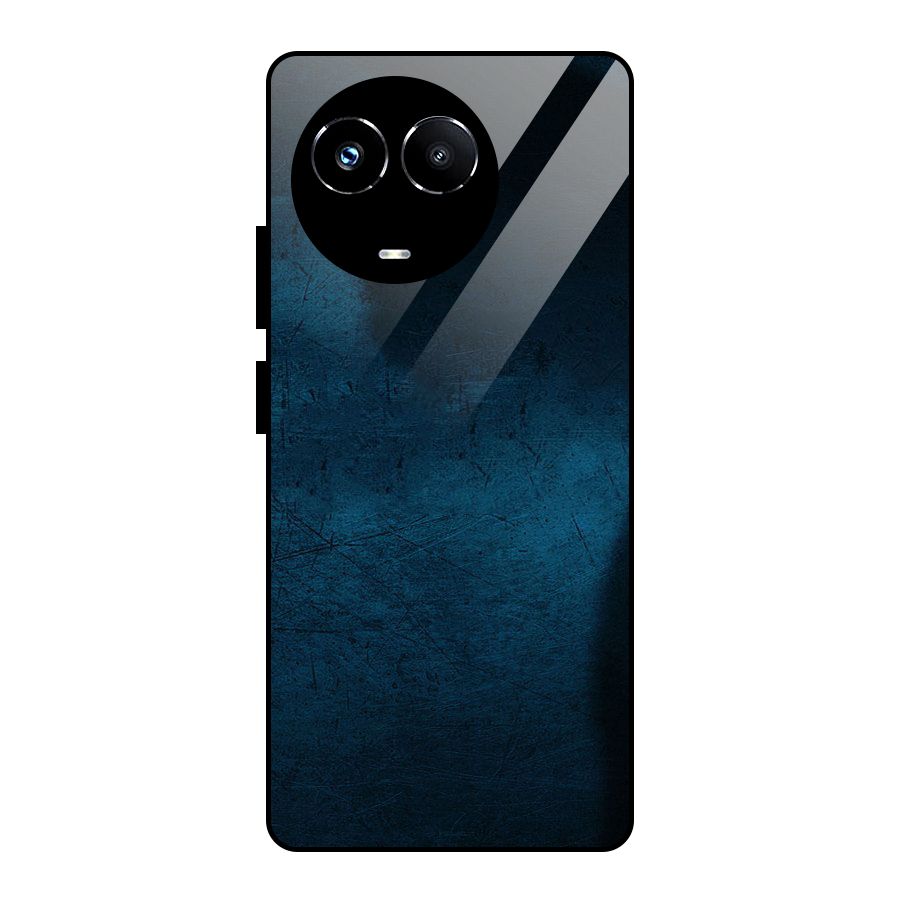 Royal Blue Glass Back Case for Realme Narzo 60X