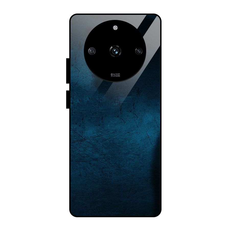 Royal Blue Glass Back Case for Realme Narzo 60 5G