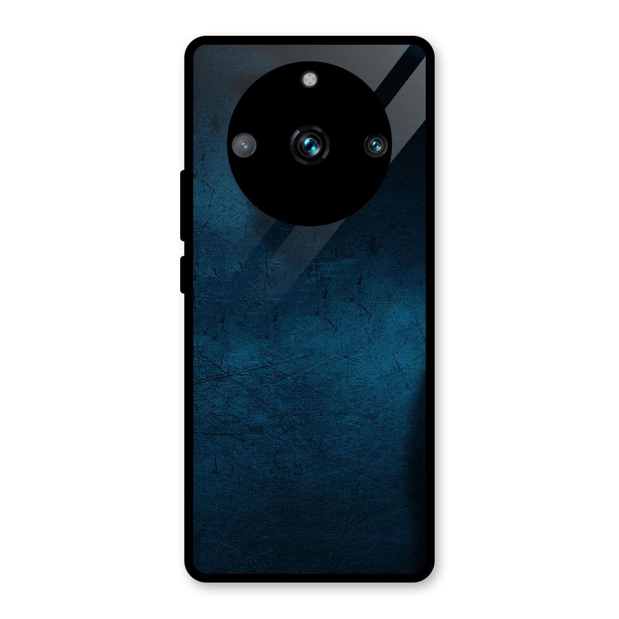 Royal Blue Glass Back Case for Realme Narzo 60 Pro