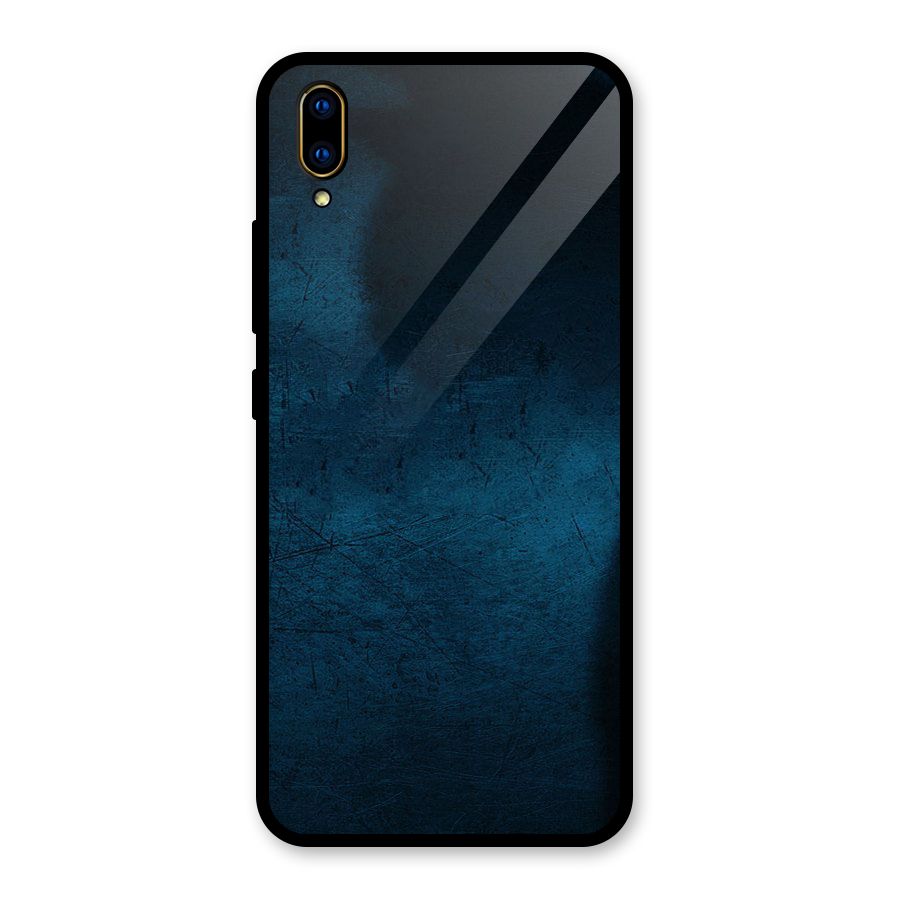 Royal Blue Glass Back Case for Vivo V11 Pro