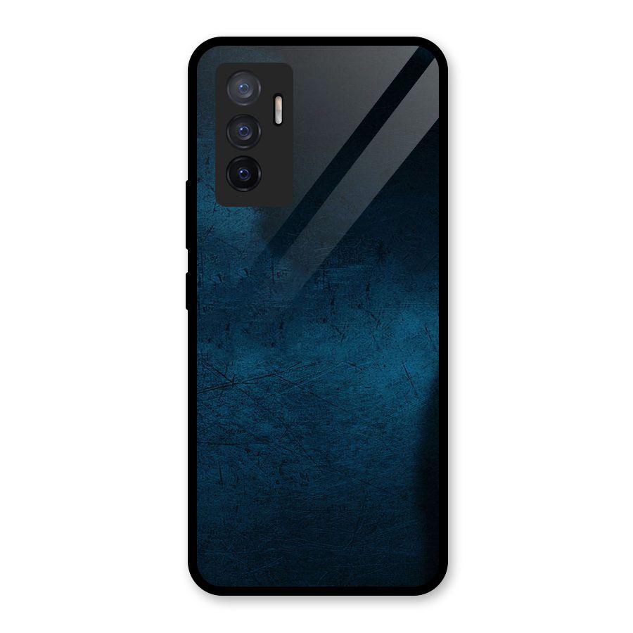 Royal Blue Glass Back Case for Vivo V23e