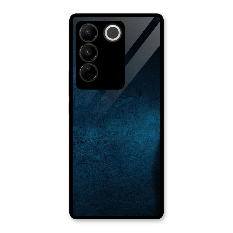 Royal Blue Glass Back Case for Vivo V27