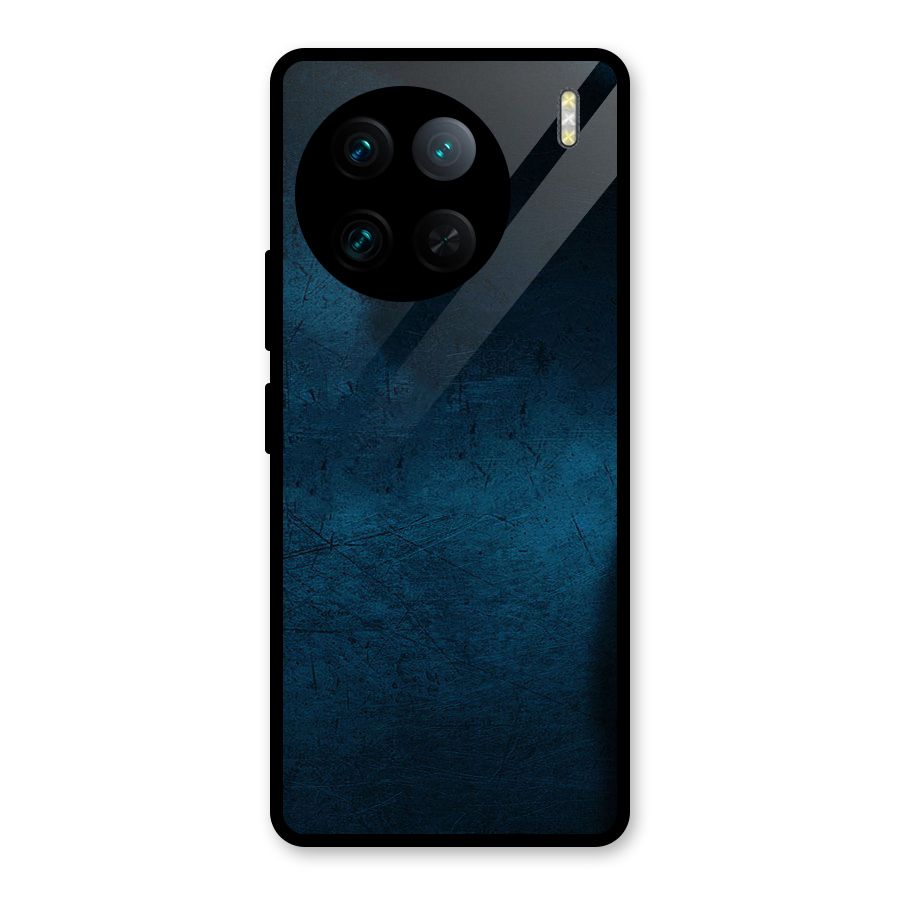 Royal Blue Glass Back Case for Vivo X90 Pro